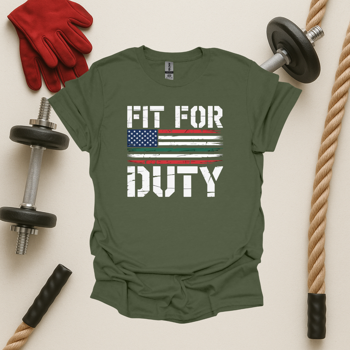Fit For Duty - Dark, Gym T-Shirt