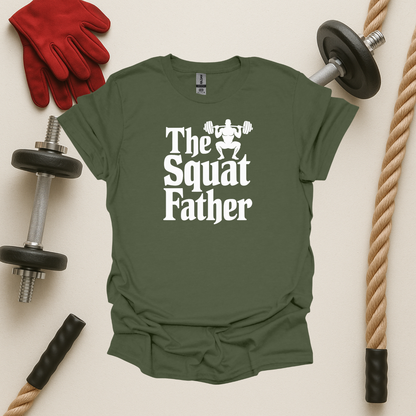 The Squat Father - Dark, Gym T-Shirt