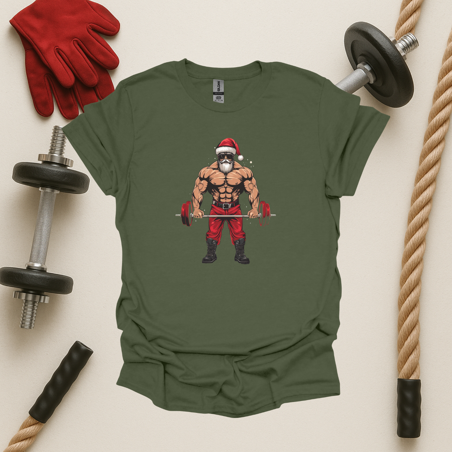 SWOLE SANTA, Gym T-Shirt