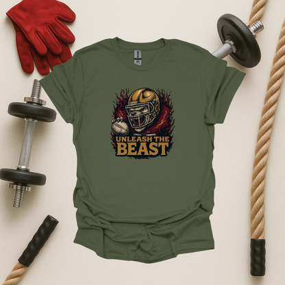 Unleash the Beast, Football T-Shirt