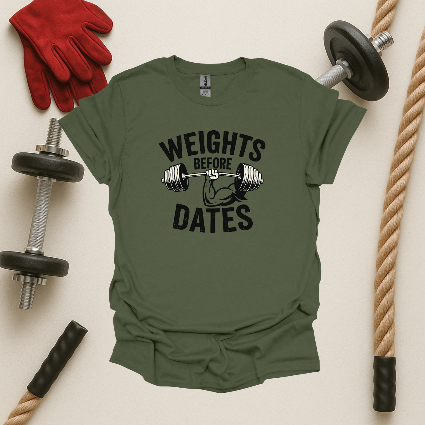 Weights Before Dates - Light, Gym T-Shirt