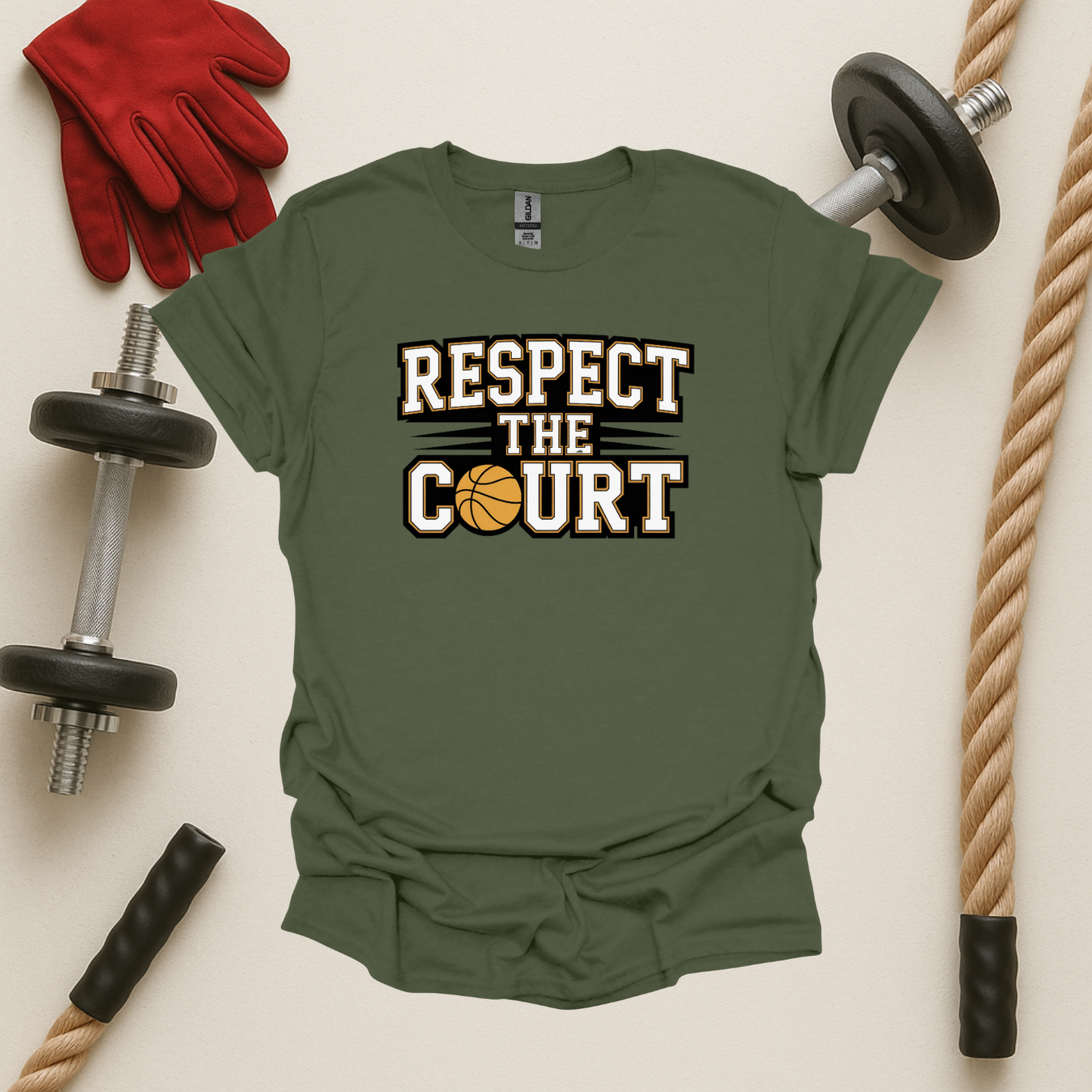 Respect the Court, Basketball T-Shirt