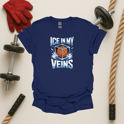 Ice In My Veins - Dark, Basketball T-Shirt