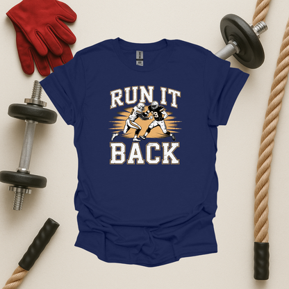 Run It Back - Dark, Football T-Shirt