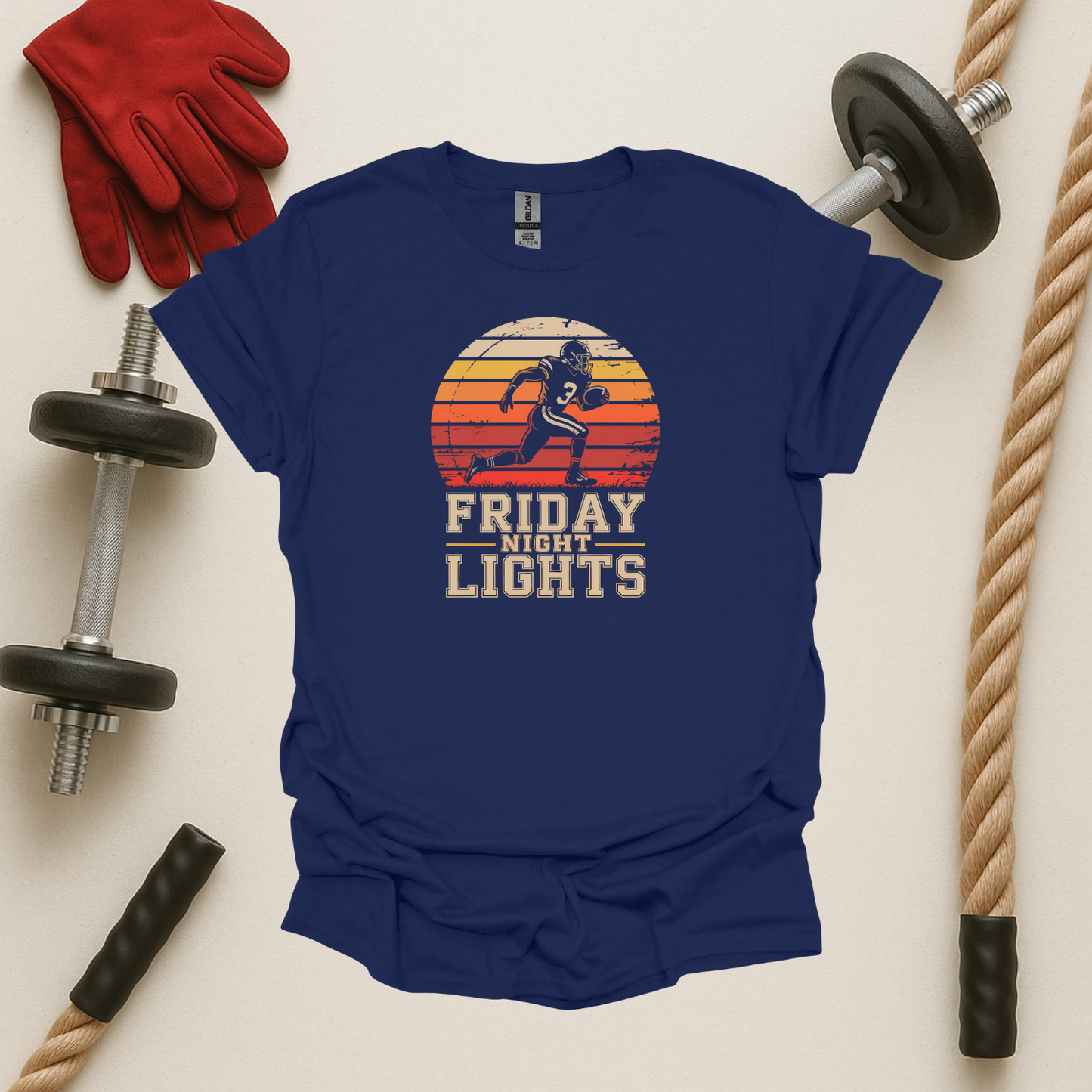 Friday Night Lights - Dark, Football T-Shirt