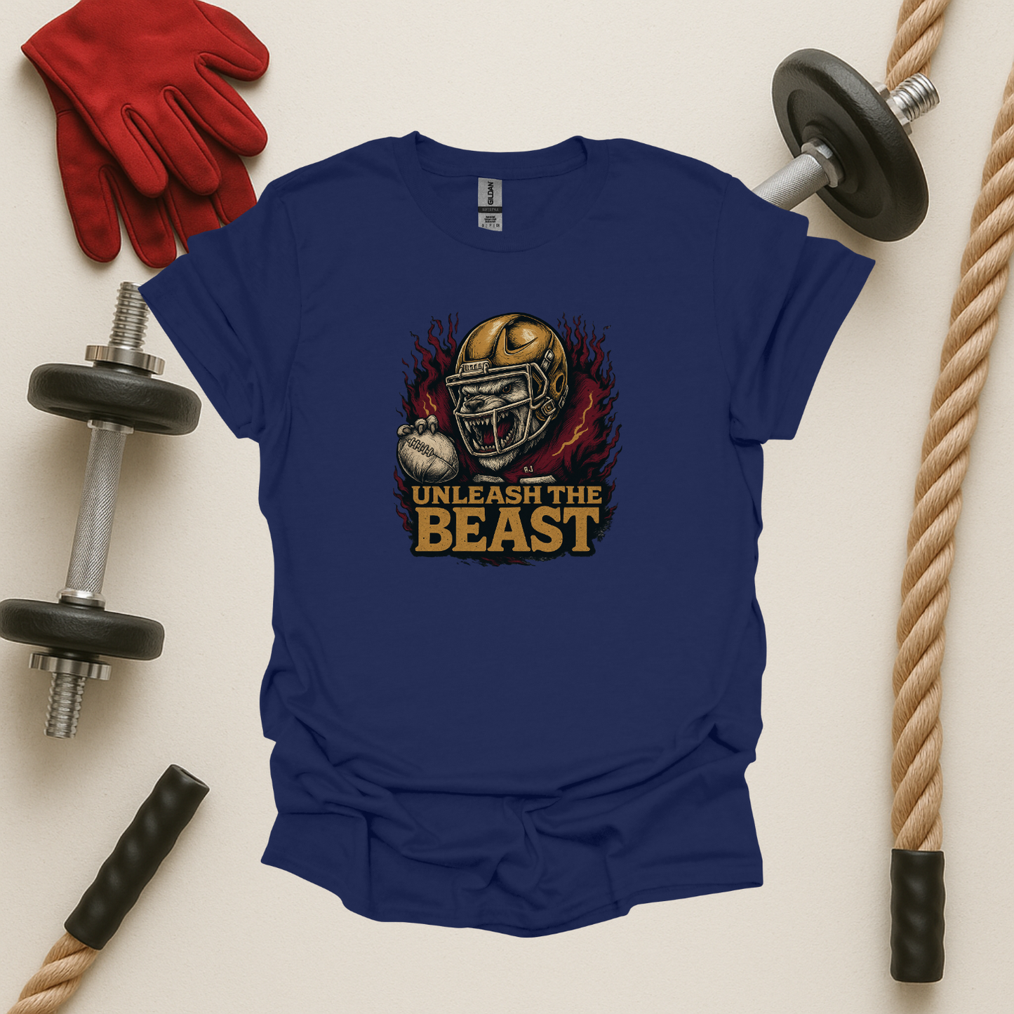 Unleash the Beast, Football T-Shirt
