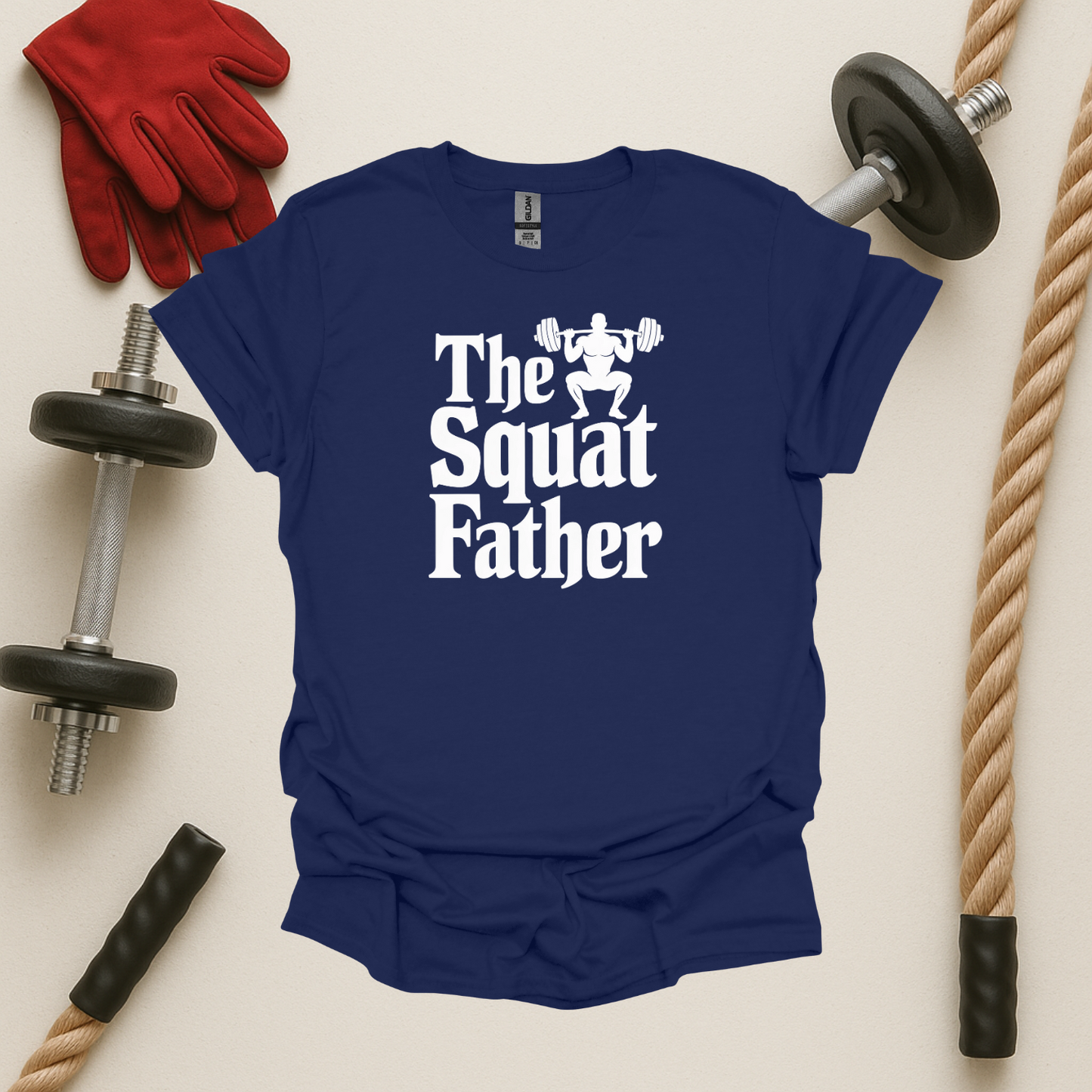 The Squat Father - Dark, Gym T-Shirt