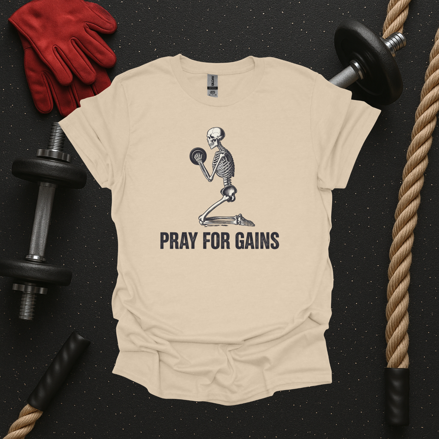 Pray for Gains - Light, Gym T-Shirt