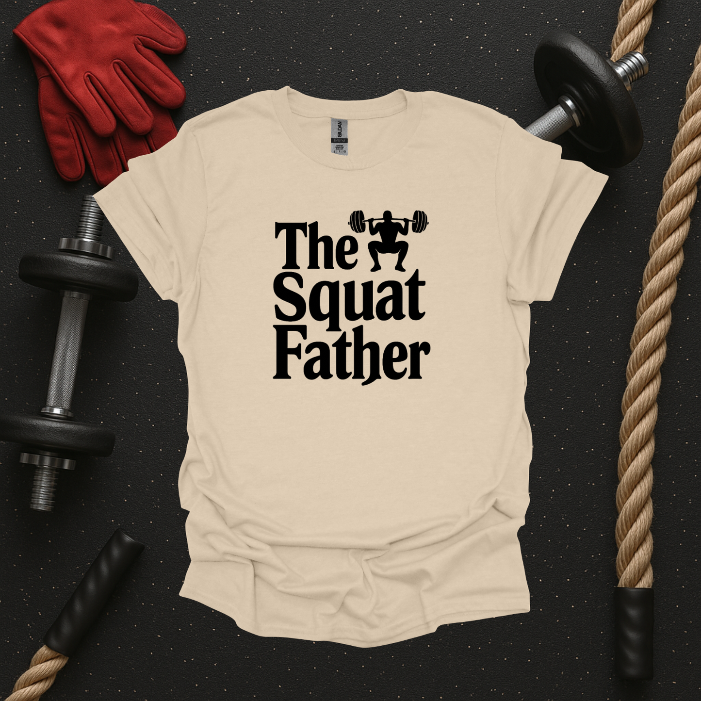 The Squat Father - Light, Gym T-Shirt
