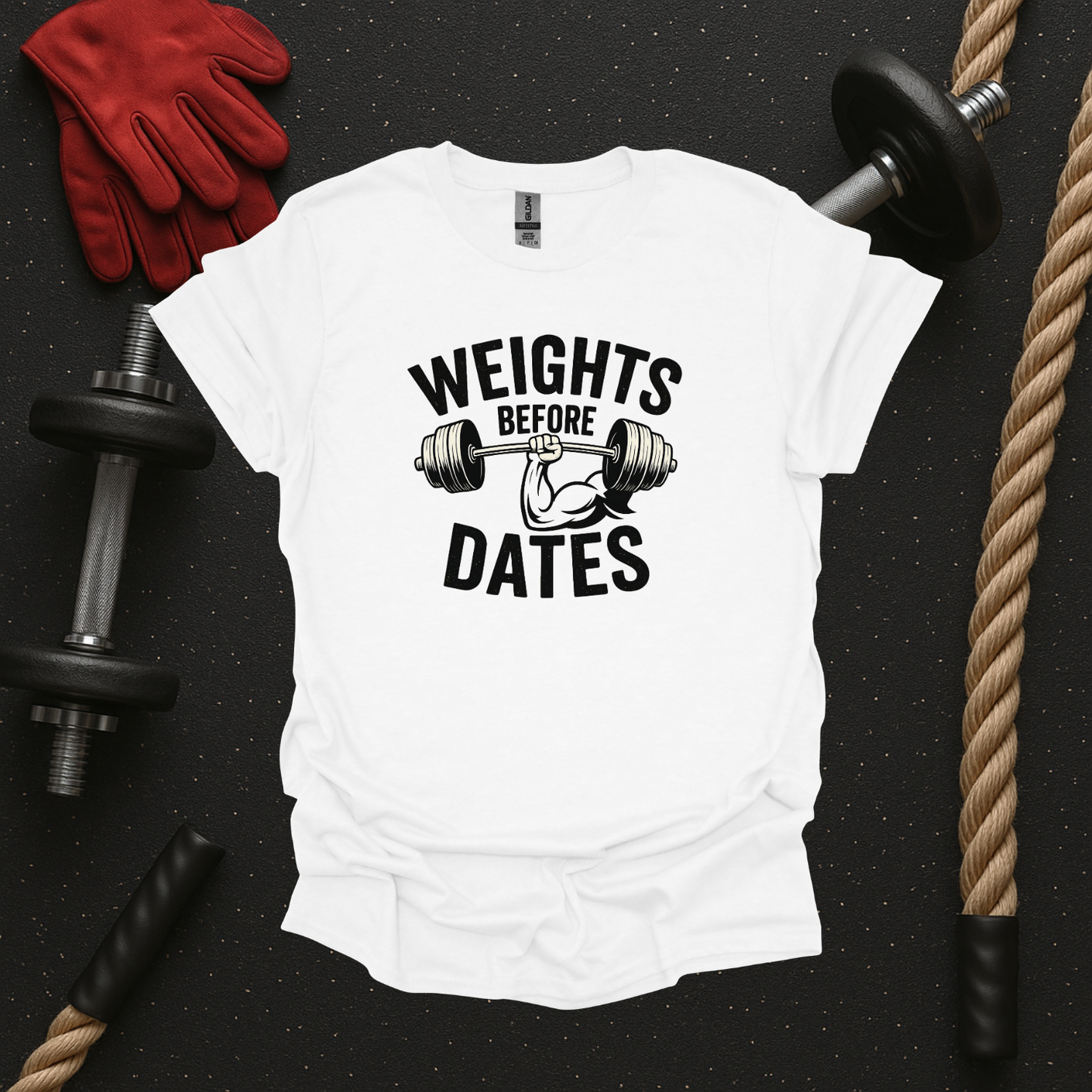 Weights Before Dates - Light, Gym T-Shirt