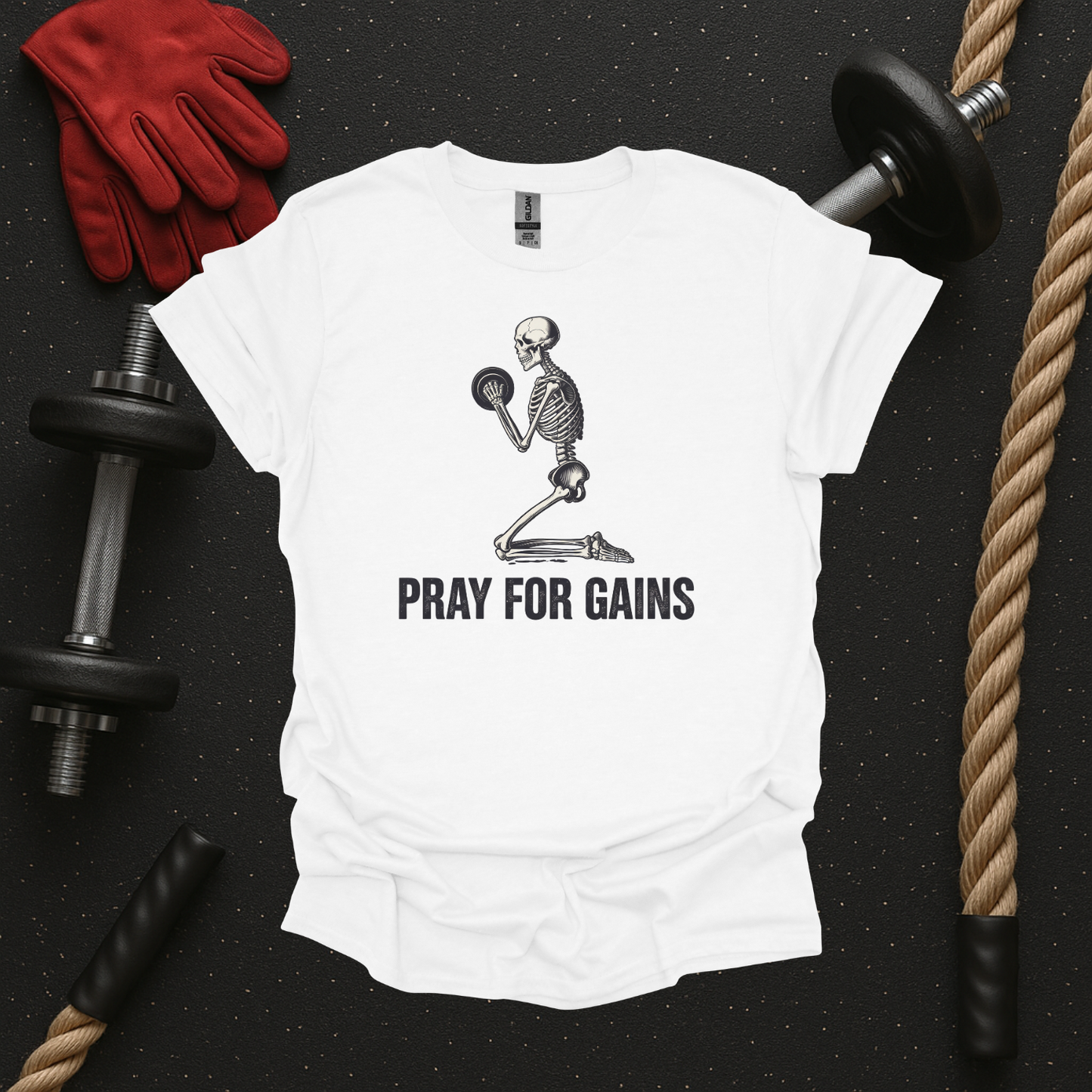 Pray for Gains - Light, Gym T-Shirt