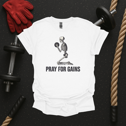 Pray for Gains - Light, Gym T-Shirt
