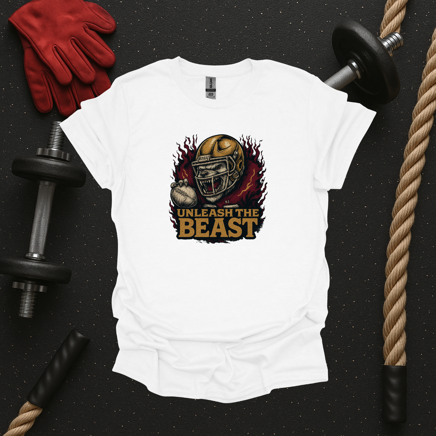 Unleash the Beast, Football T-Shirt