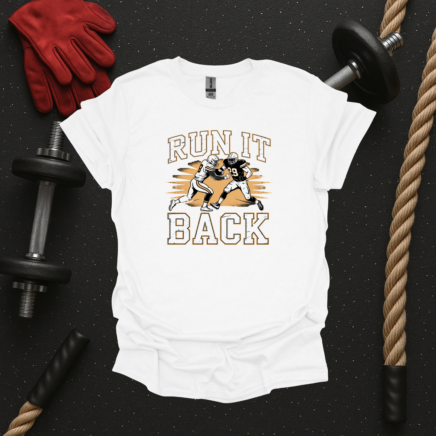 Run It Back - Light, Football T-Shirt
