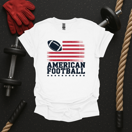 American Flag - Light, Football T-Shirt