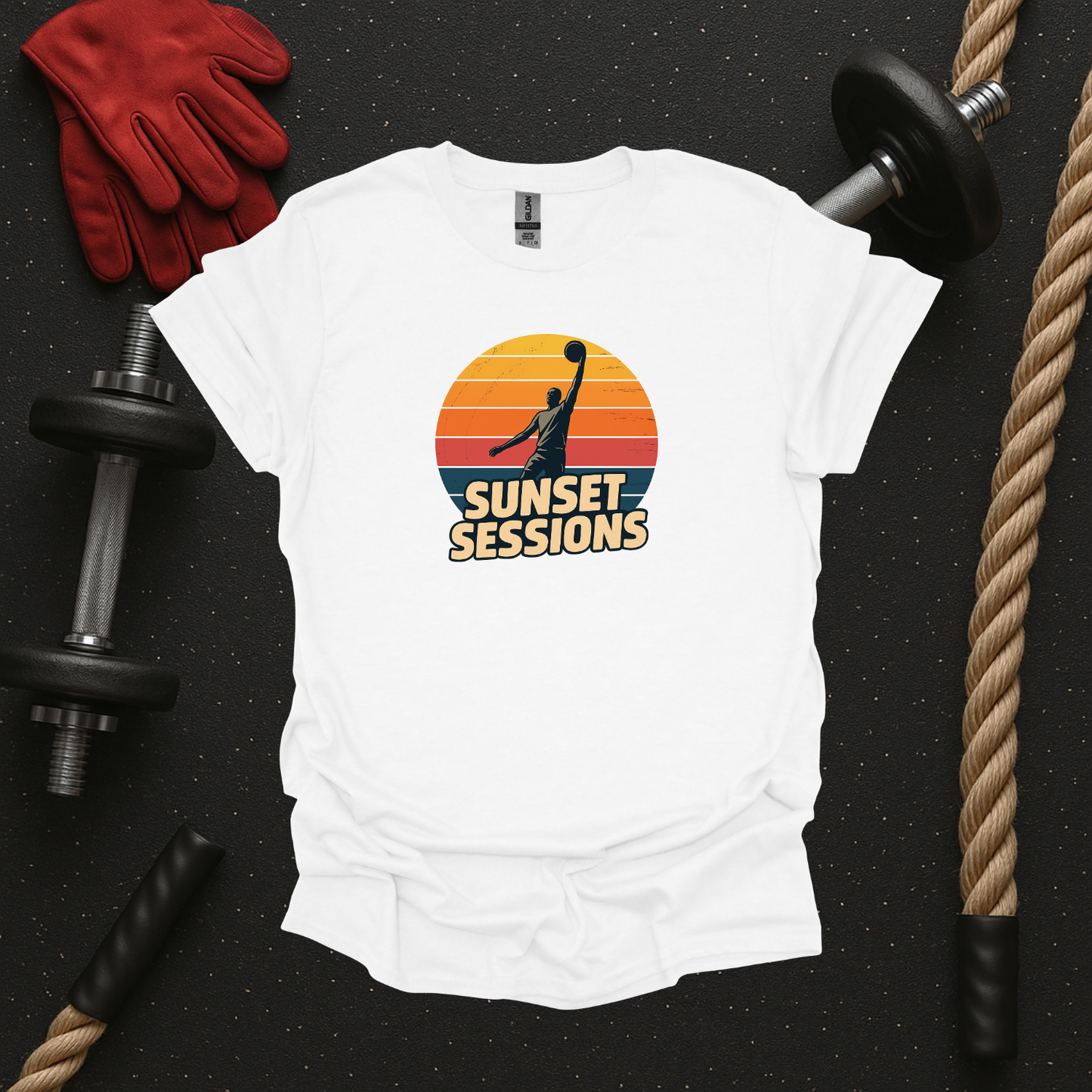 Sunset Sessions - Light, Basketball T-Shirt