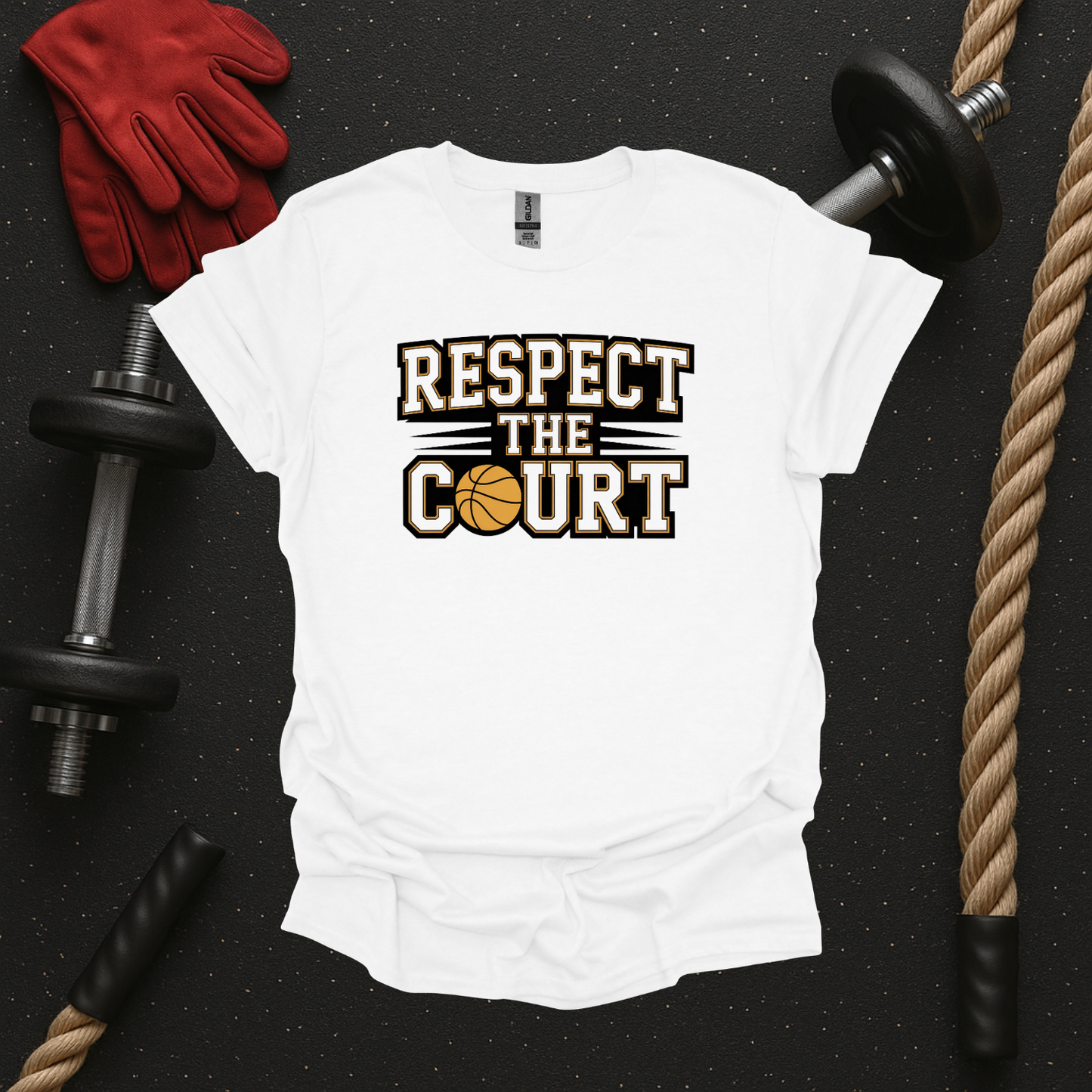 Respect the Court, Basketball T-Shirt